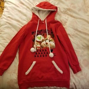 Like new fuzzy/fleece hoodie with ears